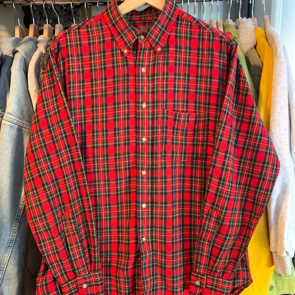 Vintage 90’s Pendleton Plaid Flannel Xmas